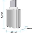thumbnail image 4 of HAHDAXIA Adaptateur USB-C vers USB Type C vers USB Adaptateur 3.0 Type C Mâle vers USB Femelle Adaptateur USB-C Femelle vers USB Mâle OTG pour Chargeurs de Projecteur MacBook [Lot de 4], 4 of 7