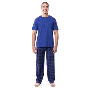 Fruit of the Loom Men's Crewneck Fleece Pajama Set, 2-Piece