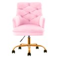 OVIOS Cute Desk Chair,Plush Velvet Office Chair for Girl or Lady,Modern