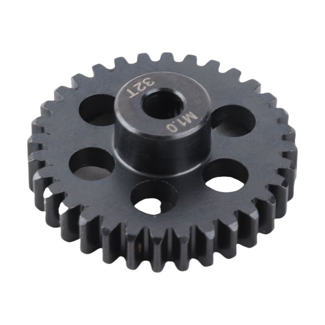 Engranje de Reemplazo de RC, Engranaje Mejorado de Engranje A Prueba de Óxido de Acero Negro RC Pinión del motor M1 5mm 32T Para Mantener