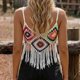 thumbnail image 3 of Mujeres de Verano Tops Casual Gancho de Mano Color Mixto Patchwork Strapless Borded Top para las Mujeres de Verano, Moda Casual Ligero, 3 of 5