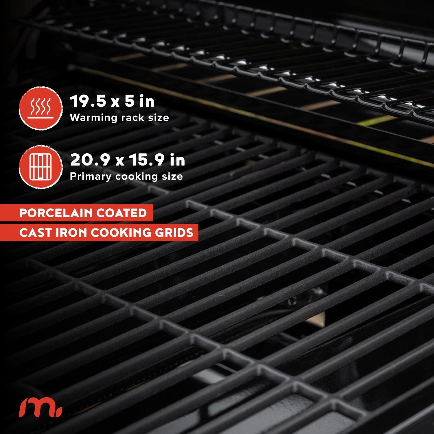 Megamaster 3-Burner Propane Gas Grill with Side Tables, 30,000BTUs, 429.81 SQ. in. Cooking Space, 2 Wheel Transport, Outdoor Kitchen Grill for BBQs, Backyards, Tailgating, and More - 720-1094