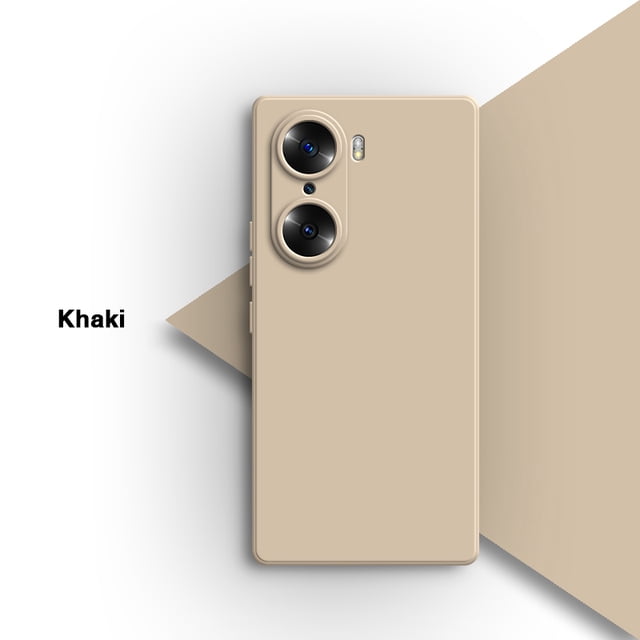 Original Basic Phone Case for Honor 60 Pro SE 60Pro 60SE 5G Trendy simplicity Classic Liquid Silicone Lens Protection Back Cover Khaki Honor 60 Pro