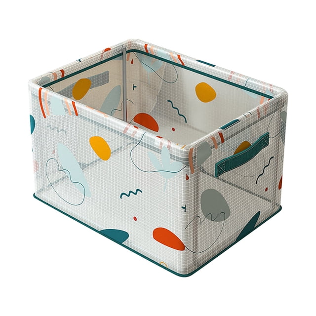 SMihono Closet Organizers and Storage for Clothes Steel Frame Sundries Book Storage Basket Desktop Cosmetics Storage Box Snack Storage Box Home Kitchen Storage Storage Trunks and Bag