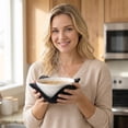 thumbnail image 4 of Microwave Heat Bowl Cover 7.48x3.54 Inches Reheating Food Pot Holder Polyester Anti-Scald Oven Mitt with Non-Slip Grip for Kitchen Cooking and Barbecue Protection, 4 of 6