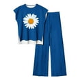thumbnail image 3 of Birdeem Blouses pour Femmes Ensemble Décontracté Sans Manches Imprimé Col Rond et Pantalon, 3 of 9