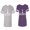 Men Heather / Women Purple, variant on Chess King Queen Matching Couple Cotton Jerseys (Men Heather / Women Black) (Men S / Women S)