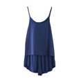 thumbnail image 3 of Conjunto de pijamas de 2 piezas para mujer, chaleco sexy, pantalones cortos, ropa de dormir, ropa de dormir, azul oscuro, XL Methold  AP001253-23, 3 of 7