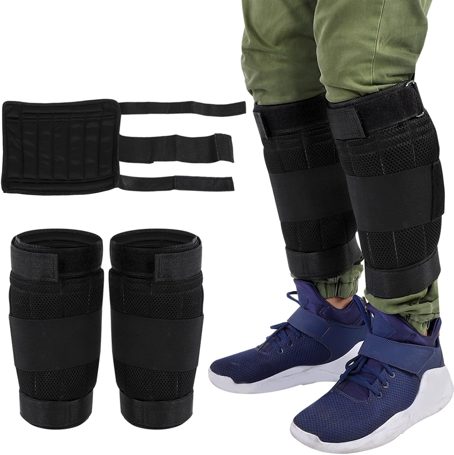 Adjustable Weighted Ankle Leg Bands for Fitness Training