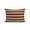 Mahogany, Oatmeal, variant on Outdoor Pillows Waterproof, Black Striped Bedding Throw Pillows with Insert for Couch Sofa Bed, Farmhouse Country Minimalist Tan Stripes 12x20 Inch Pillowcases Decorative Patio Pillow Set of 1