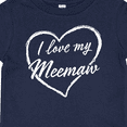 thumbnail image 4 of Inktastic I Love My Meemaw in White Chalk Heart Boys or Girls Baby T-Shirt, 4 of 5
