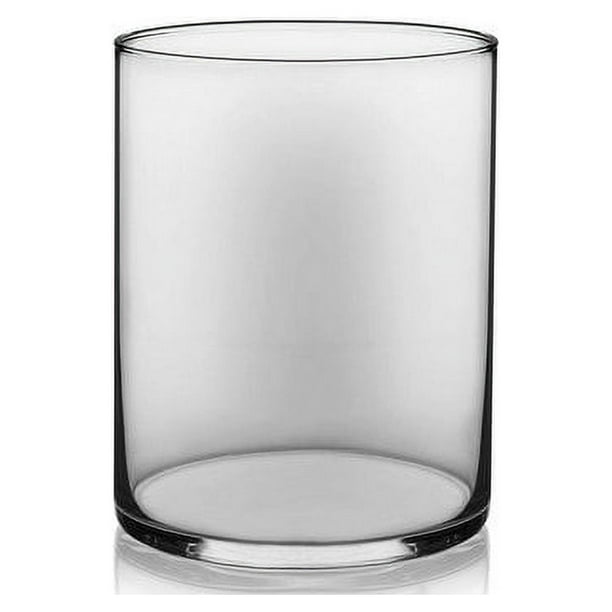 Libbey Wide Glass Cylinder Floral Vase, 8
