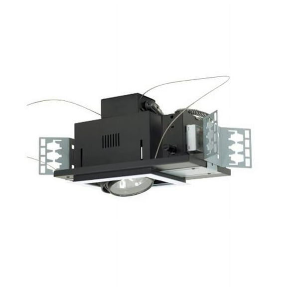 1 - Light Double Gimbal Recessed Low Voltage Fixture - Silver