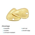thumbnail image 4 of Unique Bargains Guitar Picks 2mm Metal Gold Tone for Guitar Musical Instrument Pack of 5, 4 of 5