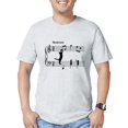 thumbnail image 1 of CafePress - Cat Jumping To Note T Shirt - Fitted T-Shirt, Vintage Fit Soft Cotton Tee, 1 of 1