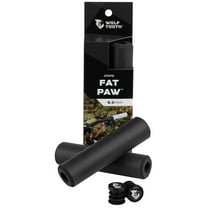 Wolf Tooth Fat Paw Grips, Black Large Diameter Silicone Bike Grip