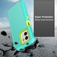 thumbnail image 4 of Xhy Moto G Stylus 5G 2023 Case with Screen Protector and Belt Clip Holster Military Grade Heavy Duty 3 in 1 Shockproof Armor Rugged Durable for Motorola G Stylus 5G 2023 Phone - Green+Yellow, 4 of 8