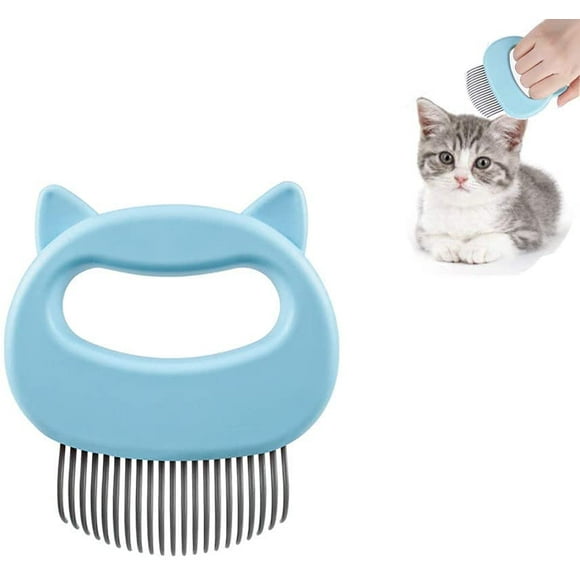 Peigne pour animaux (bleu), Massage Brosse pour chat, Brosse pour chien de compagnie, Peigne de toilettage pour chien chat, Peigne à chat Peigne de massage pour chats