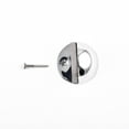 thumbnail image 3 of Renovator's Supply Chrome Domed Door Stop Floor Mount Bumper w/TWO H Choices Installation Hardware Included Set of 25, 3 of 9