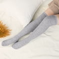 thumbnail image 6 of Loritta 4 Pairs Women Thigh High Socks Cotton Long Over the Knee Socks Size 6-9, 6 of 7