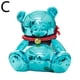 thumbnail image 1 of Ceramic Teddy Bear Money Piggy Bank Wide Slot Rubber Stoppers Animal Figure, 1 of 1