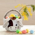thumbnail image 2 of Jierger Cow Basket Bags, Plush Buckets with Plush EarTote, Gift Bags for Cow Theme, Candy Gifts Storage and Home Decorations, Cute Animal Shaped Baskets, 2 of 9