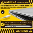 thumbnail image 3 of MacBook Pro 13 inch Case M2 2022, 2021, 2020-2016 A2338 M1 A2251 A2289 A2159 A1989 A1708 A1706, Plastic Hard Shell &Keyboard CoverPurple, 3 of 8