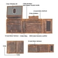 thumbnail image 4 of Men’s Leather Bifold Wallet with Velcro Key Holder Closure for Him, 4 of 6