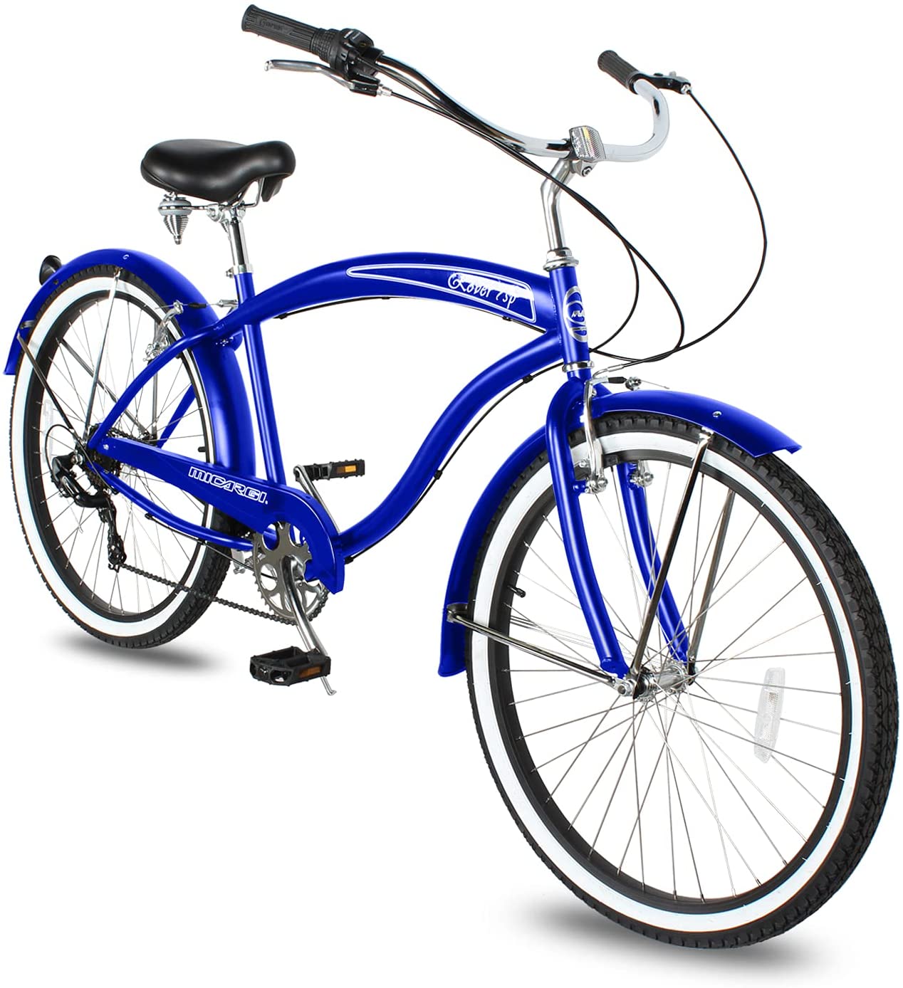 Micargi Rover TX-35 7 Speed V-Brake Beach Cruiser Bicycle Beach & Leisure Riding 26"