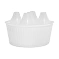 thumbnail image 1 of Maceta para bulbos de tulipán, decorativa, versátil, estable, con base organizadora. Blanco, 1 of 9