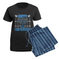 thumbnail image 5 of CafePress - Happy Hanukkah Women's Dark Pajamas - Women's Short Sleeve Print T-Shirt and Pants Dark Cotton Pajama Set, 5 of 7