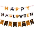 thumbnail image 1 of Banner de feliz halloween decoración de fiesta de halloween bandera colgante para chimenea de casa embrujada Ormromra CPB-SSW325-3, 1 of 5