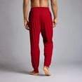 thumbnail image 5 of GrmtClth Men's Pajama Pants Lounge Jogger Sleepwear Soft Basic Pjs Bottoms with Drawstring & Pockets Red L, 5 of 9
