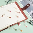 thumbnail image 5 of DIY 12Pcs Christmas Carbon Paperclips 1.5~2 Inch Alloy Pendant Paper Clip with Santa Claus Alloy Enamel Charm Enamel Paper Clips for Paper Document Note Sorting and Organizing DIY, 5 of 6