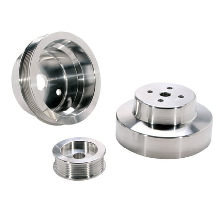 BBK PERFORMANCE 1603 88-95 GM TRUCK 4.3/5.0/5.7L 3 PC UNDERDRIVE PULLEY KIT (ALUMINUM)