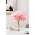 thumbnail image 2 of Hydrangea Silk Flowers Heads Blush Pack de 5 flores de hortensia completas artificiales con tallos para bodas Home Party Shop Baby Shower Decor Sincero Juguete, 2 of 5
