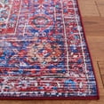 thumbnail image 3 of SAFAVIEH Tucson Melva Traditional Machine Washable Runner, 2'6" x 8', Red/Blue, 3 of 8