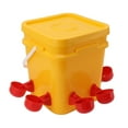 thumbnail image 1 of Chicken Waterer Cup Set, 12L Automatic Chicken Waterer Cup Gravity Feeding System For Chickens Ducks Quail Pigeons, 1 of 8