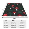 thumbnail image 3 of Balery Amanita Mushroom Manta de Felpa Suave y Acogedora – Cobija de Franela Aterciopelada para Cama, Lavable y Cálida para Sofá, Mascotas, Transpirable-50"x40", 3 of 7