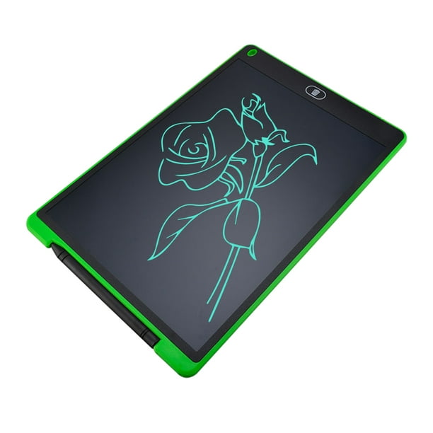 Tableta de escritura LCD de 12 pulgadas Tablero de dibujo digital electrónico Tablero de escritura b Abanopi Verde / Color único