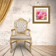 thumbnail image 3 of Ann, Cynthia 12x12 Gold Ornate Wood Framed with Double Matting Museum Art Print Titled - Tulips in Wonderland I, 3 of 4