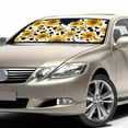 thumbnail image 3 of FOR U DESIGNS Cow Print Windshield Car Sun Shade Sunflowers Car Sunshade for Car SUV Truck Vehicle Blocks Sun Glare UV and Heat Universal Fit Auto Interior Accessories, 3 of 5