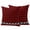 Red, variant on Spring Colorful Floral Outdoor Pillow Covers 16"x16" Set of 2, Waterproof Throw Pillow Covers for Patio Furniture, Flowers Black Decorative Cushion Pillowcases for Garden Porch Couch Sofa