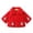 Red-09, variant on Owordtank Toddler Girls Faux Fur Coat Cute Cartoon Embroidery Lapel Button Plush Warm Winter Outerwear