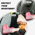 thumbnail image 4 of Naloa White Swan 2Pcs Anti-Kick Back Seat Cover Kick Mat, Car Seat Protector with 3 Storage Pockets, 4 of 8