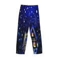 thumbnail image 4 of Kdxio Christmas Night Print Men's Sleep Pajama Pant Lounge Pants with Pockets, 4 of 8