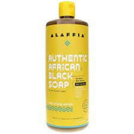 Alaffia Authentic African Black Soap All-In-One, Salt Stone Water 16 FZ
