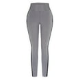 thumbnail image 6 of UTTOASFAY Woman Pants Womens High Waist Yoga Pants Tummy Control Slimming Booty Leggings Workout Running Butt Lift Tights with Pockets Gray 4(S), 6 of 6