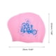thumbnail image 4 of Gorro de Natación Impermeable con Patrón Floral para Mujeres Rosa de Unique Bargains, 4 of 6