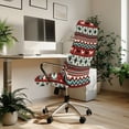 thumbnail image 3 of ZIATUBLES Computer Office Chair Protector Slipcover Tribal Horse Pattern Printed Stretchable Soft Desk Chair Cover Washable Universal Rotating Cover Dust Proof Chair Decor Covers, L, 3 of 7